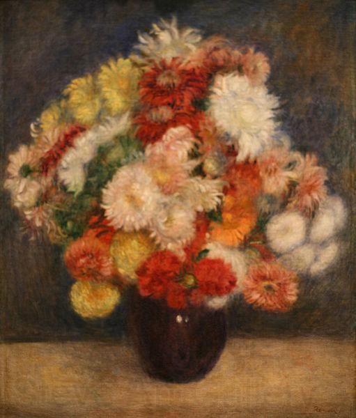 Pierre Auguste Renoir Bouquet of Chrysanthemums Spain oil painting art